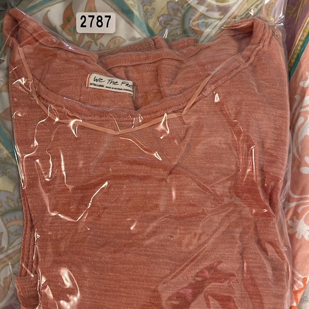 Free People 5 Star Tee / Sweet Cinnamon NWT SZ XL - Picture 11 of 14